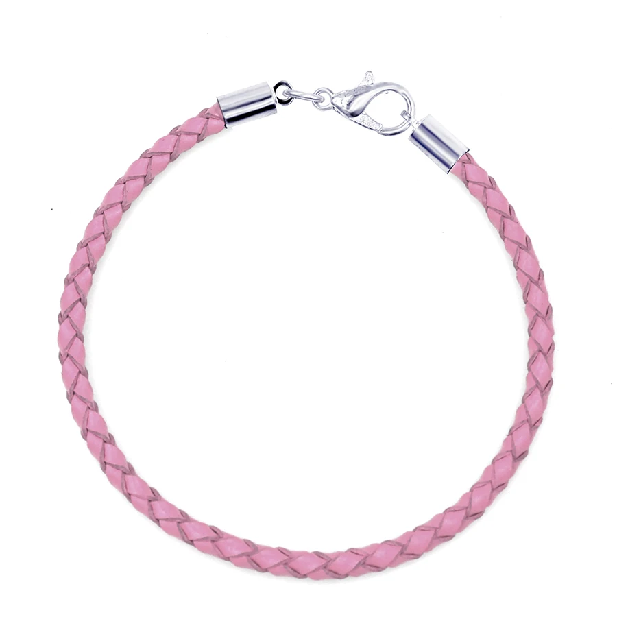 Woven Leather Bracelets 11 Colors Fit Original Diy Beaded Bracelets For Women Men Boy Girls Child Bracelet Kids Jewelry SEIALOY bracelet jewelry