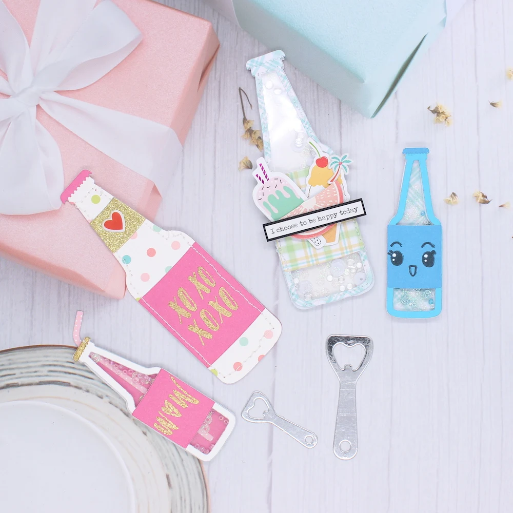 Description Picture 5 of itemKSCRAFT Soda Bottle Shaker Metal Cutting Dies Stencils for DIY Scrapbooking Decorative Embossing DIY Paper Cards