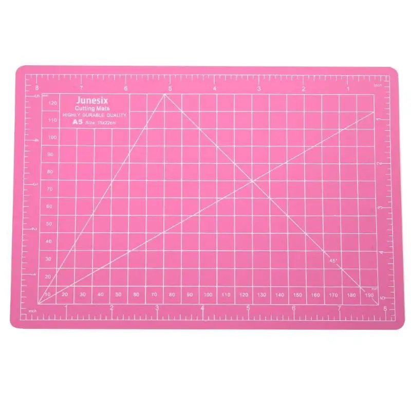 Швейный коврик для резки линии сетки DIY A5 самовосhealing вающаяся Крафтовая карта бумажная доска коврик Пластиковые Лоскутные инструменты аксессуары ручной работы - Цвет: Розовый