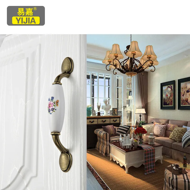 Классическая керамическая ручка для шкафа и мебели|Ручки шкафа| |