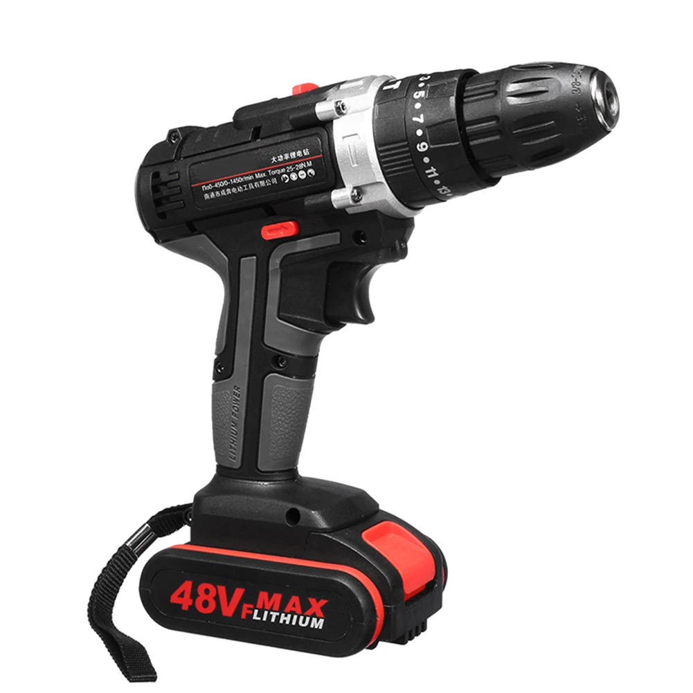 48V Electric Hammer Drill Cordless Drill Woodworking Tool Rechargeable Woodworking Drills LB88 48V Electric Hammer Drill Cordless Drill Woodworking Tool Rechargeable Woodworking Drills LB88