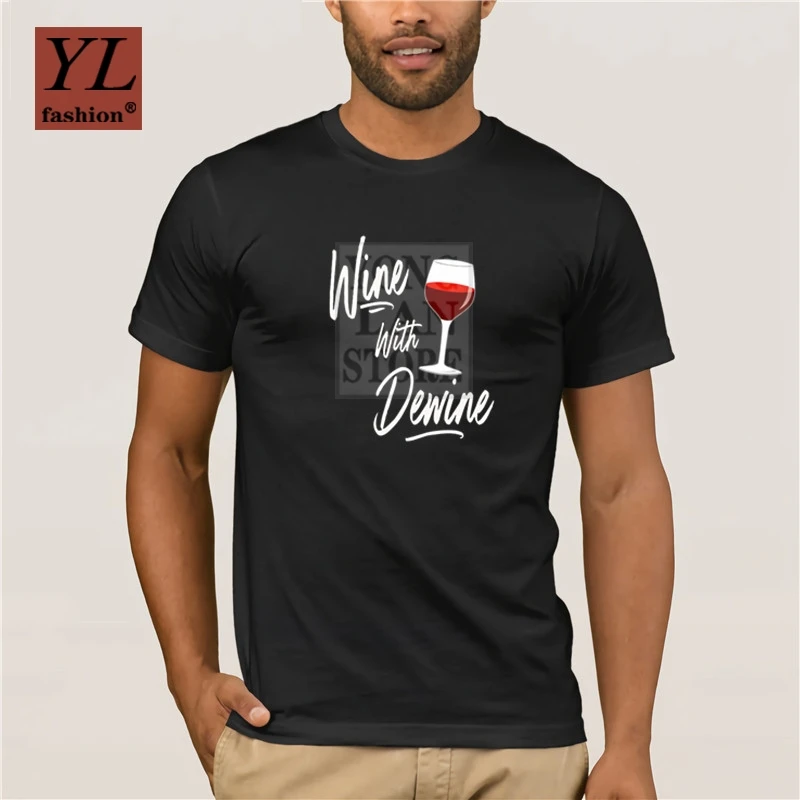 

tshirt men Wine With Dewine Drinking Game Ohio Mike Dewine Trendy Creative Graphic T shirt Top