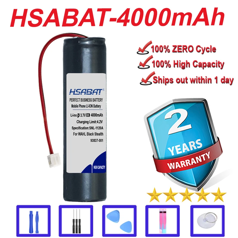 Топ бренд 100% Новый аккумулятор для WAHL Black Stealth хром беспроводной волшебный зажим