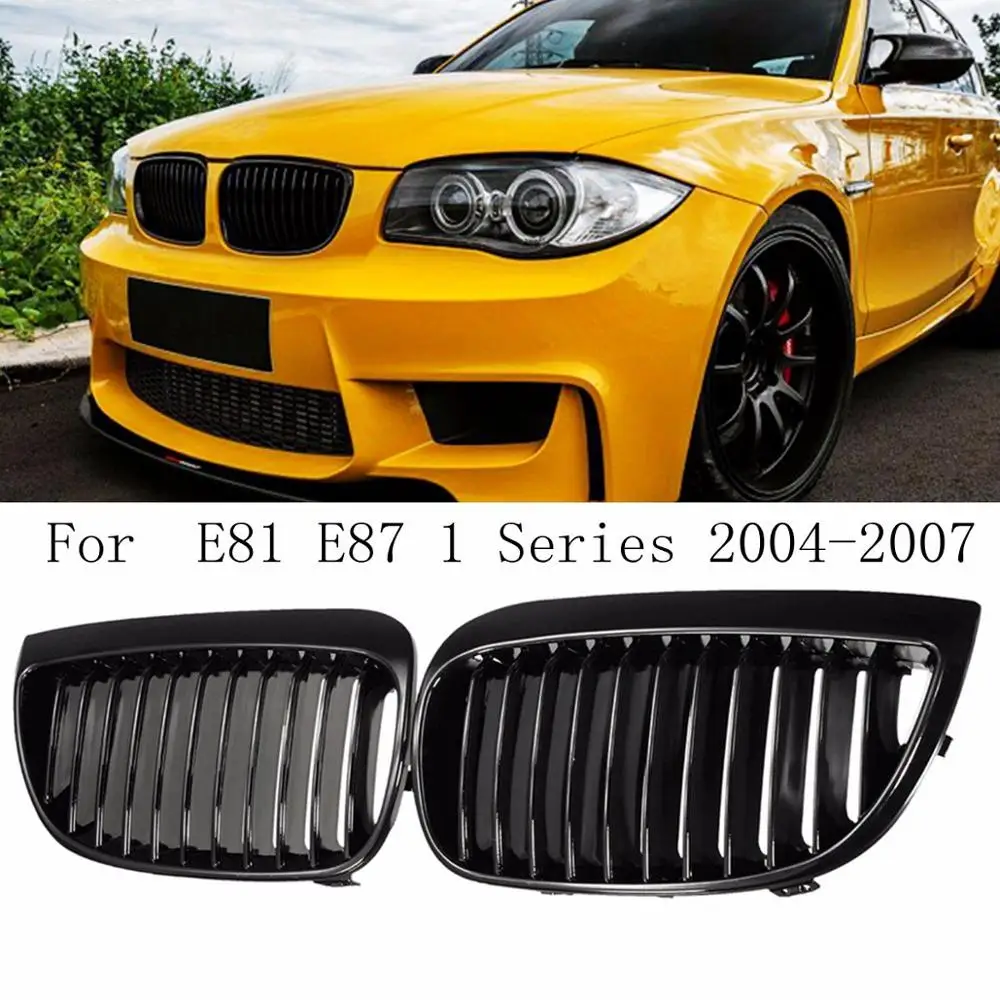 

Grilles for BMW E87/E81 1 Series 2004-2007Pair Matte black/Matte black M/Gloss Black /Gloss Black M Front Sport Kidney Grill