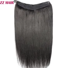 Zzhair-extensão de cabelo remy 100g-200g, cabelo 100% humano feito em máquina de 16 