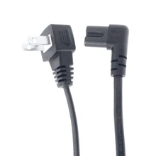 США 2 зубец угол вниз шнур питания NEMA 1-15P к IEC320 C7 Рисунок 8 Разъем AC ПИТАНИЕ кабель провода для Smart Monitor