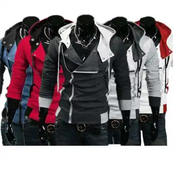 

Mens Creed Hoodie Jacket Costume Assassins Slim Cosplay Cool Fashion For Lot