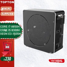 Topton высококачественный игровой мини-ПК i7 8750 H/8850 H I5 8300H E3-1505M, 6 ядер, 12 потоков, 64 ГБ DDR4, с AC, Wifi, Win10 Pro, компьютер