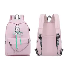 Уличные спортивные нейлоновые сумки для девочек, большая школьная сумка, USB зарядка, дорожная сумка для ноутбука, рюкзак для бега, кемпинга, походные сумки, 4 цвета