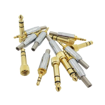 

10 Pair/LOT 6.5mm to 3.5mm Connectors Stereo Headphone o Adapter