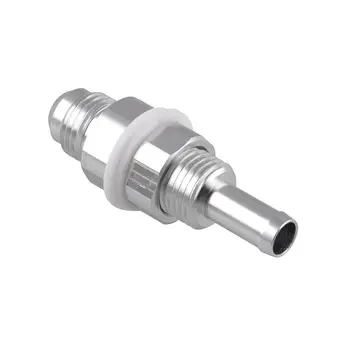 

AN6 Male Flare Bulkhead To 5/16 inch Hose Barb Fuel Tank Fitting Adapter for Car SUV Aluminum Durable Hose barb joint