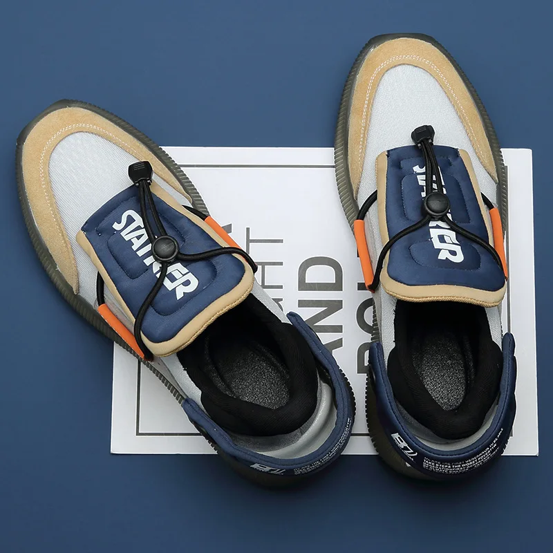 Fashion High Top Men Sneakers Loafers Men Platform White Chunky Sneakers Men Hip Hop Street Shoes Tenis Masculino Dropshipping