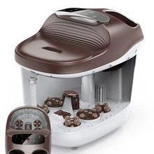 Автоматическая ванна для ног, массажная пена для умывальника, электрическая массажная машина для ног, постоянная домашняя глубокая пена для ног