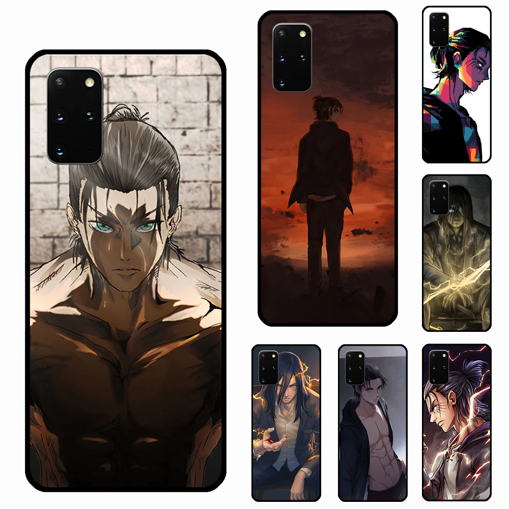 Eren Yeager Attack on Titan Phone Case For Samsung Galaxy S20 FE S21 Ultra S8 S9 S10 Plus Note 10 9 20 Cover | Мобильные телефоны и