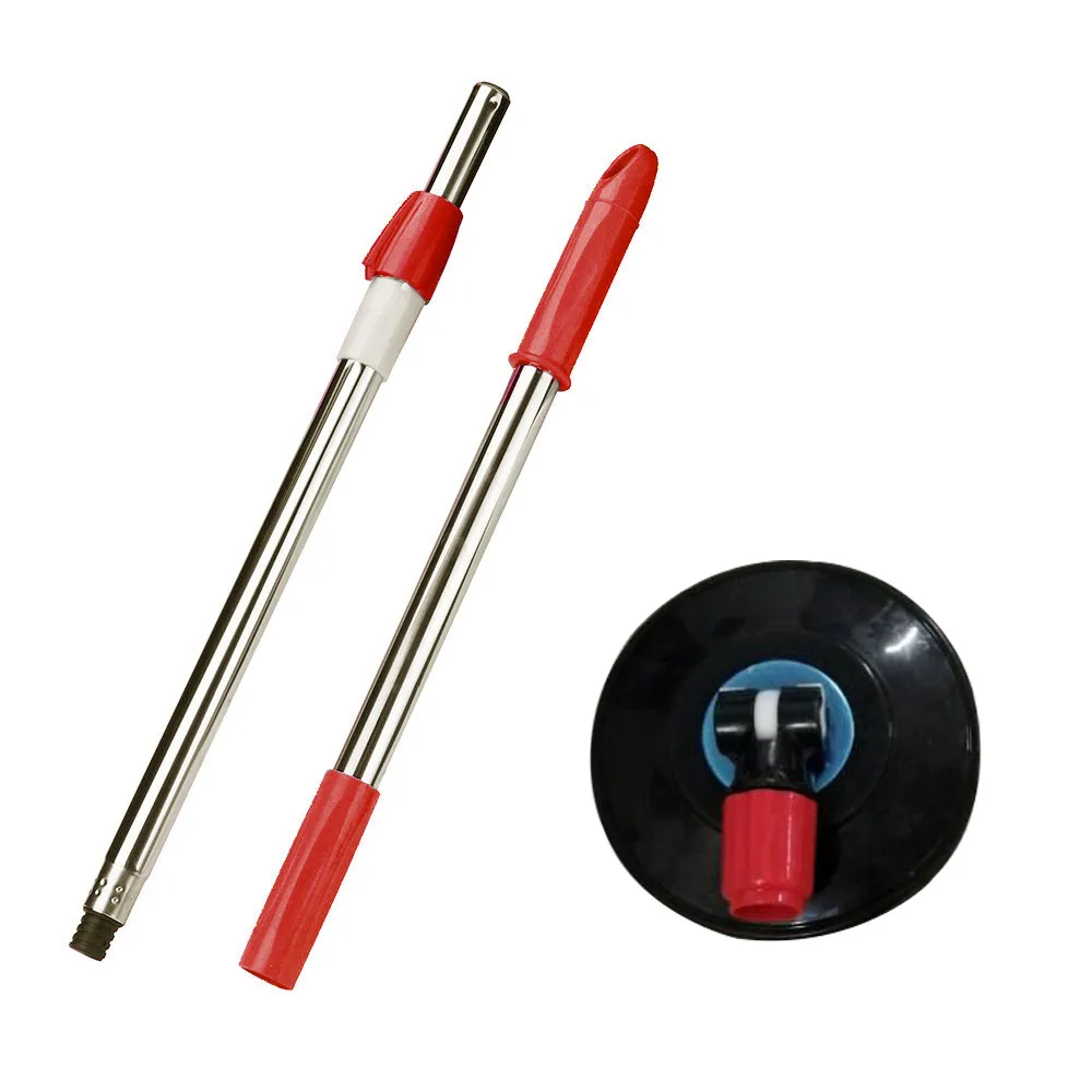 Saingace сменная ручка швабры для швабры, сменная ручка для швабры для пола, 360, без ножки, Швабра для уборки дома, ручка#45 - Цвет: Black
