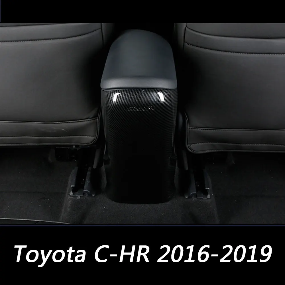 Для Toyota C-HR CHR автомобильный подлокотник коробка накладка на заднюю розетку Авто вентиляционное отверстие Украшение Наклейка автомобильный Стайлинг