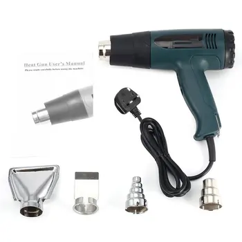 

Hot Air Gun Thermostatic Plastic Welding Torch 1600W Electric Heat Gun Soldering Rework DIY Tool Heat Gun Hot Air Blower