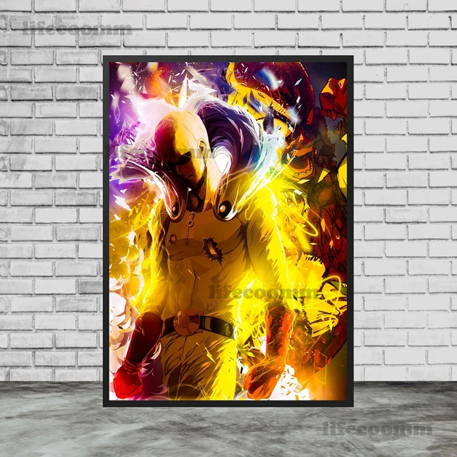 Quadros decorativo anime one punch man capítulo 166 mdf