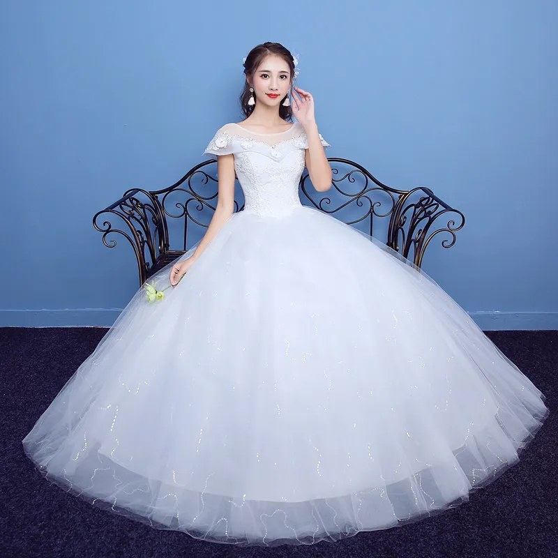 Последние иллюзии с короткими рукавами и кружевами Vestido De Noiva бальное платье на заказ Плюс Размер Свадебные платья H08