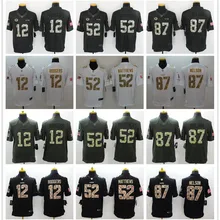 Сшитый зеленый Bay Rodgers глина Matthews Бретт Favre белый черный зеленый Салют Джерси