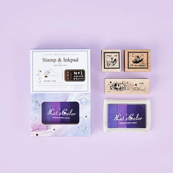 

1set Vintage universe sakura plants decoration stamp wooden rubber stamps for scrapbooking stationery DIY craft standard stamp