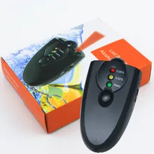 Мини спиртометр анализатор портативный брелок для ключей красный свет светодиодный фонарик Алкотестер дыхания Алкотестер