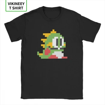 

Bubble Bobble Men T Shirt Japanese Video Game Cute Kawaii Gamer Awesome Tee Shirt Short Sleeve T-Shirts Cotton Fabric Gift Idea