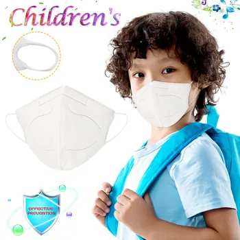 

5PCS Children's Stereoscopic 3D Mask Students Breathable Splashproof Summer Reuseable Face Mask Cloth Mouth Mask Washable Mouth