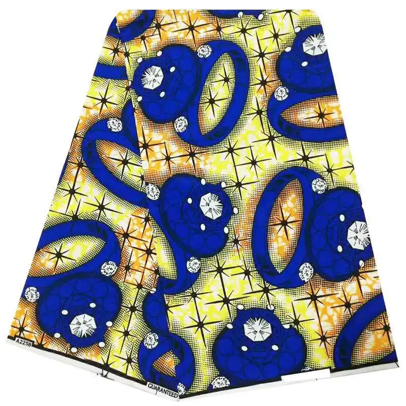 veritable real wax block newest arrival soft real dutch 6 yards cotton wax fabric african ankara kitenge for women