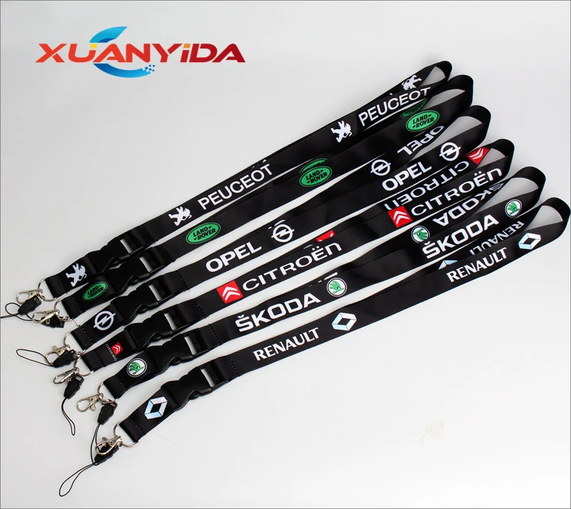 

Neck lanyard for keys Phone straps Car Model Logo keychain strap lanyards Neck Strap for ID Pass Card Keychains Mobile Phone USB