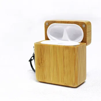 

​ Protective Case Wireless Bluetooth Earphone Unique Wooden Cover for Airpods Pro Headset Box