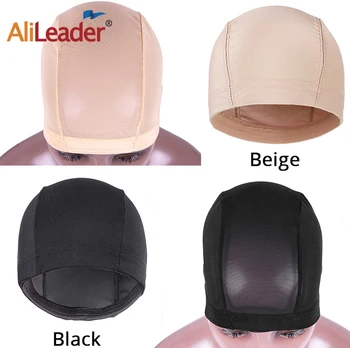 

Alileader Hot Sale Mesh Dome Cap Dome Mesh Wig Cap 1Pcs Glueless Weaving Cap More Durable Crochet Hairnets Wig Making Hairnets