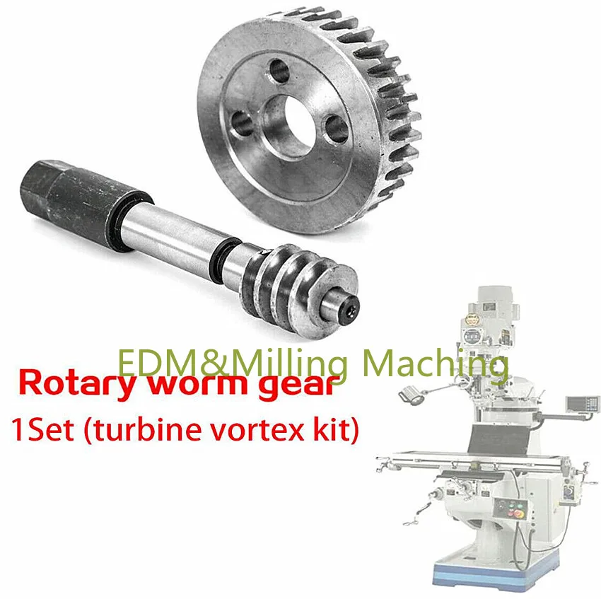 

1 Set High Quality Milling Machine Part J Head Gear Tilt C1+B186+B189 Turbine + Adjustable Worm Part Durable New