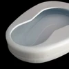 Portable Bedpan, Metal Smooth Contoured Bed Pan Seat Urinal Incontinence Aids Device for Bedridden Patient Home Daily 4