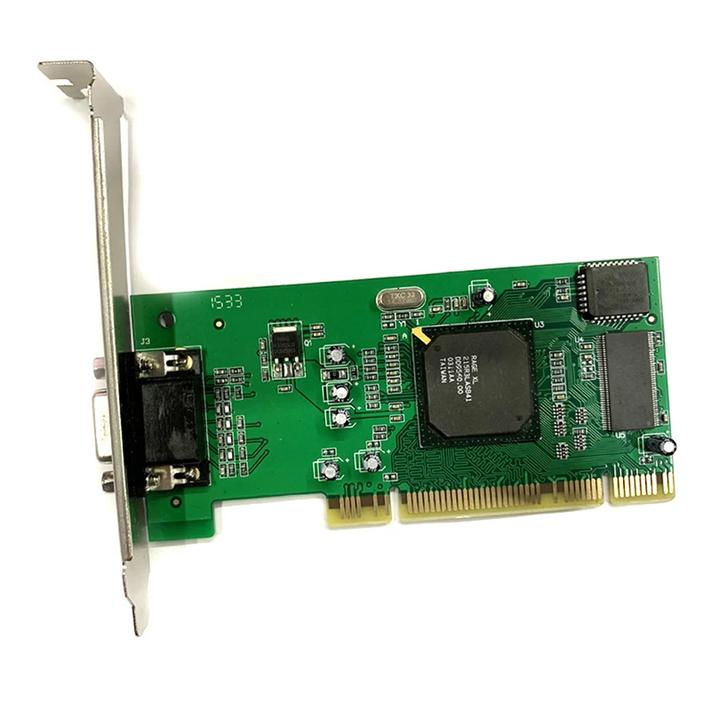 New Arrival PCI Graphics Card ATI Rage XL 8MB 32Bit Multi-Display VGA SDRAM Video Tractor PC Desktop Computer Accessories | Компьютеры и
