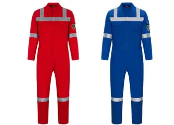 

100% Cotton Navy Blue Protective Fireproof overalls for mining