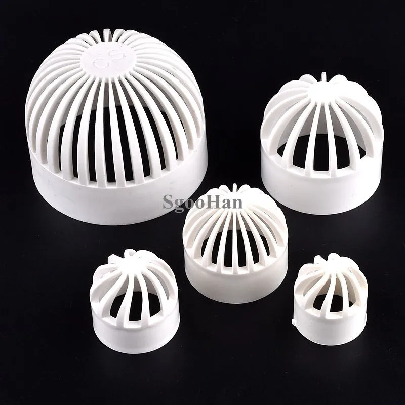 1~20Pcs PVC Round Air Duct Vent Cover Breathable Cap Lsolation Net Fish Tank Gutter Guard Mesh Water Hose Filter Pipe Connector