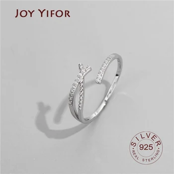 

Vintage 925 Sterling Silver Crystal Rings For Women Men Big Open Finger Rings Party Gifts Anillos