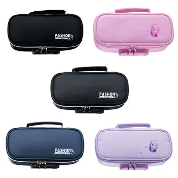 

Large Capacity Oxford Pencil Bag Case with Password Lock Zipper Pen Storage Pouch School Supplies