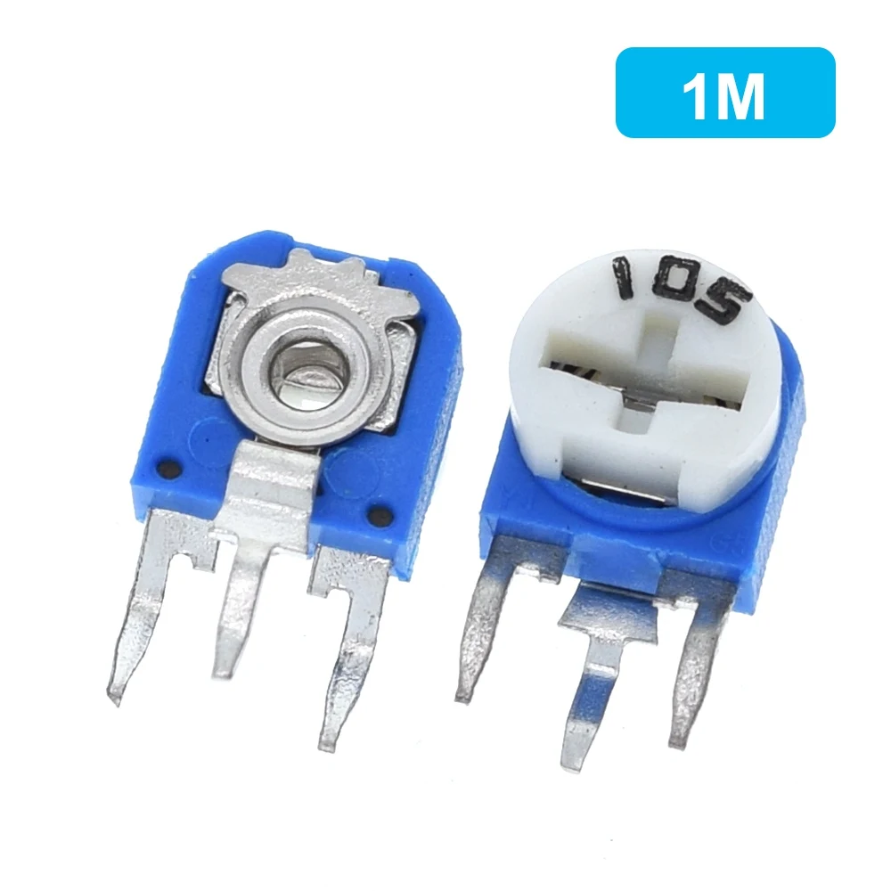 1pc Rm063 Rm-063 100 200 500 1k 2k 5k 10k 20k 50k 100k 200k 500k 1m Ohm Trimpot Trimmer Potentiometer Variable Resistor