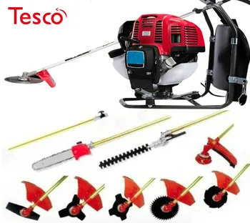 Best 52cc 10 In 1Multi Lawn Mower Backpack Long Reach Pole Chainsaw, Petrol Chain Saw Brush Cutter Pruner Tree