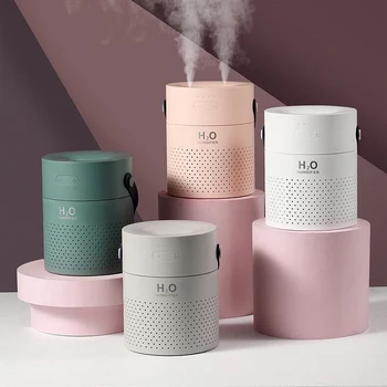 

New rechargeable 1.1L Capacity Air Humidifier 4000mah Battery Dual Spray Ultrasonic Desktop Car Humidifier Dual Mist Makers