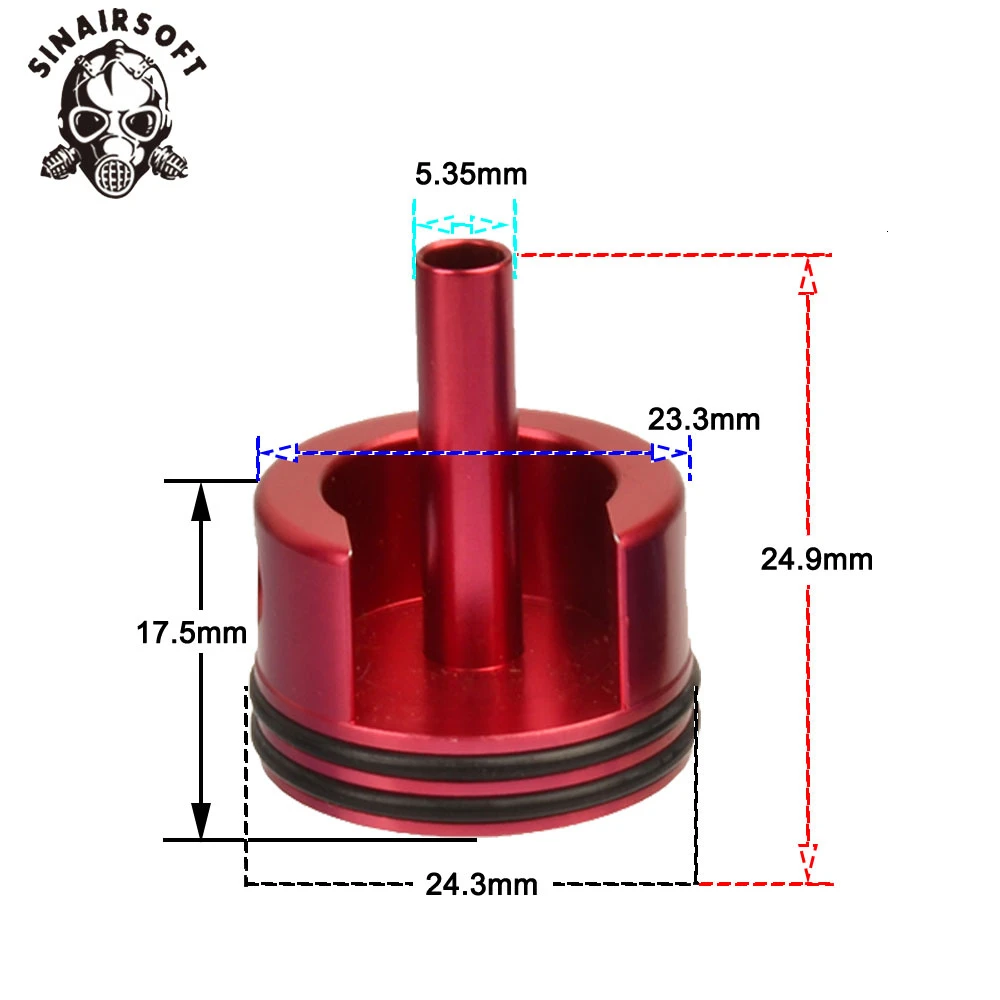 SHS CNC алюминиевое двойное уплотнительное кольцо резиновая прокладка ...
