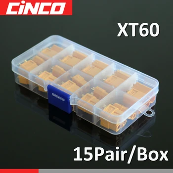 

15pairs Box Packing XT 60 60 A Max Bullet Connectors Plug RC Lipo Battery xt-60 XT60U For RC Lipo Battery Quadcopter Multicopter