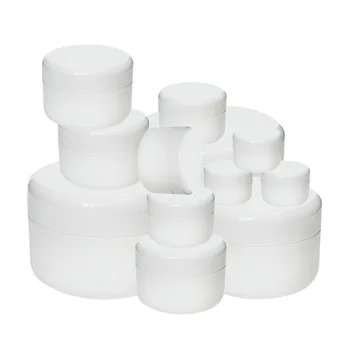 

10pcs Cosmetic Containers 10g/20g/30g/50g/100g Plastic Empty Refillable Cream Jar Travel Cream Lotion Cosmetic Box