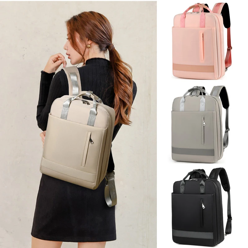 Mochila para ordenador portátil con carga para mujer, bolsa de viaje para estudiantes universitarios, 15, 15,6 pulgadas AliExpress Ordenadores oficina
