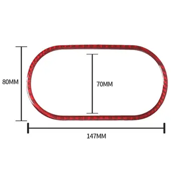 

Red Carbon Fiber Switch Panel Cover Trim Decoration Parts Accessories New
