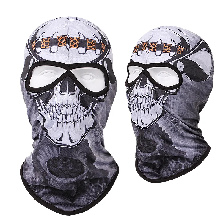3D маска для верховой езды, Балаклава, зимняя, сохраняющая тепло, на открытом воздухе, для катания на лыжах, бега, спорта, мотоцикла, велосипеда, полная маска, шапка - Цвет: 2
