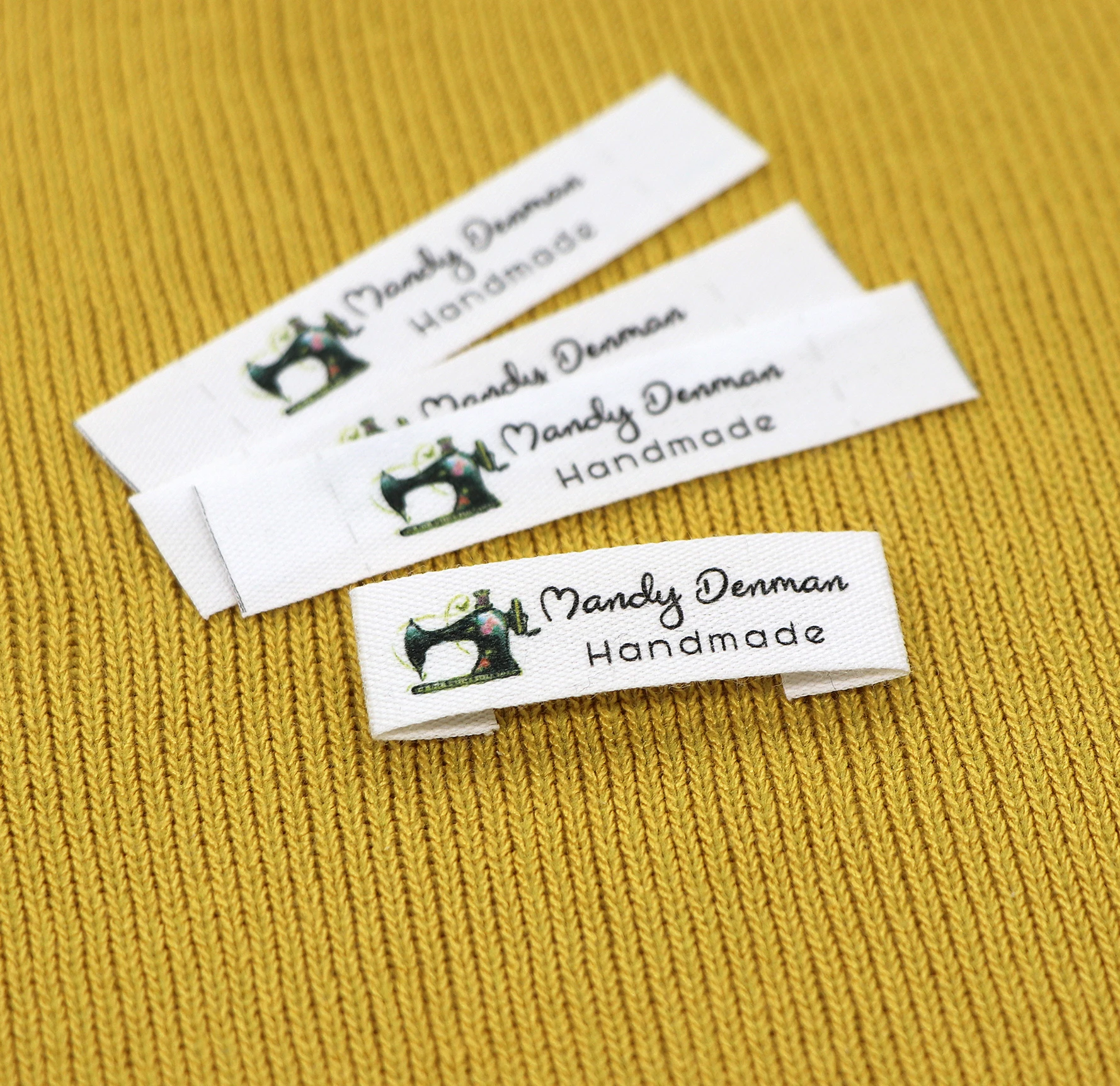 Sewing labels / Custom brand Clothing Labels Machine Fabric 100% cotton text (FR002) | Дом и сад