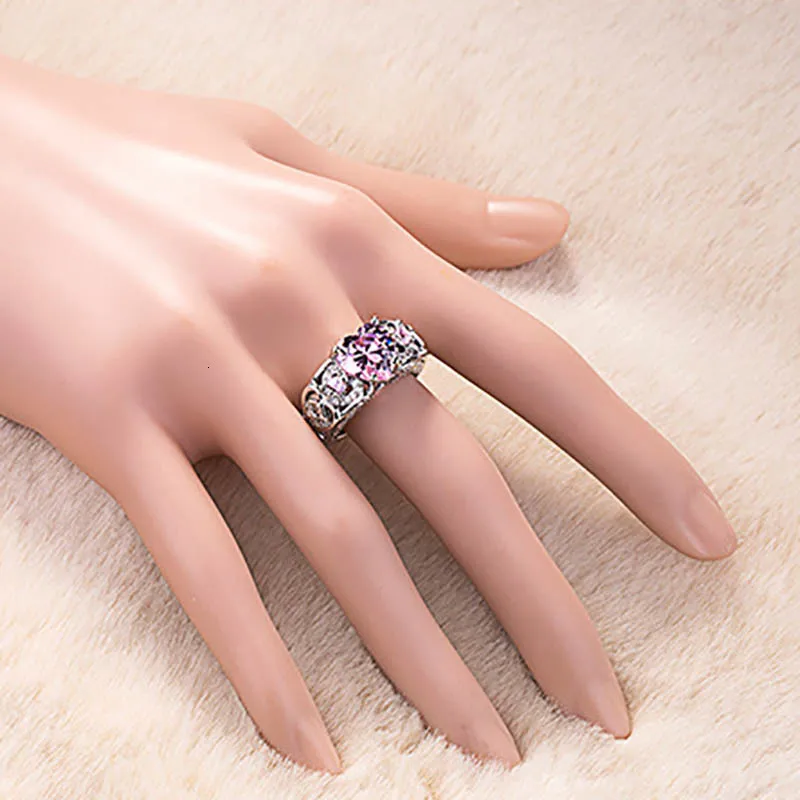 Роскошное женское кольцо из серебра 925 пробы с сердечком, рубиновым сапфиром в форме драгоценного камня, серебро 925, женское ювелирное изделие,, подарок